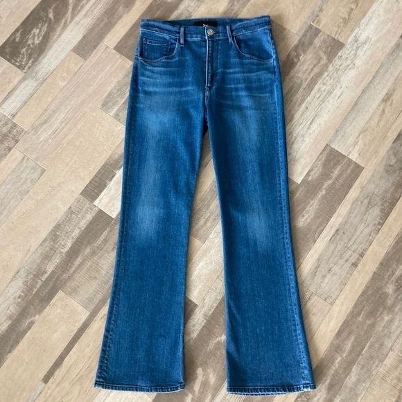 3X1 Jeans NYC Gallia Denim Flare Jeans Cropped Size 29 - Picture 1 of 16